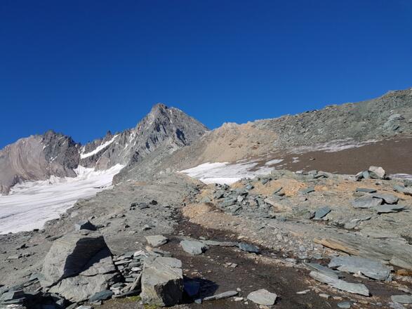 Stüdlgrat (kurz vor dem Einstieg auf den Gletscher)