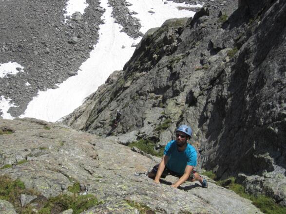 toller Fels in der 3. Seillänge