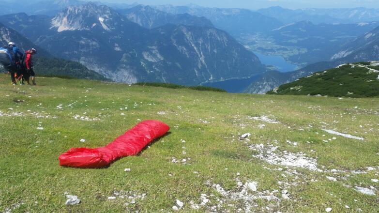 Paragleiter Startplatz Krippenstein