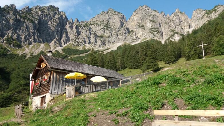 Viel besuchtes Ausflugsziel: Sattelalpe, 1383m