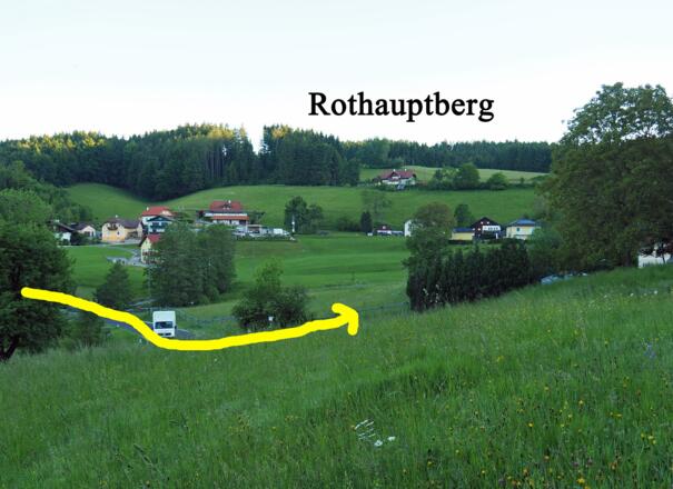 Die Ortschaft Rothauptberg