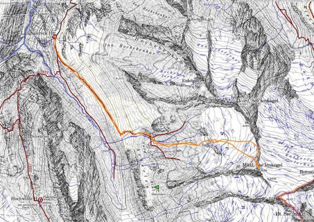Ausschnitt AV-Karte Obergurgl