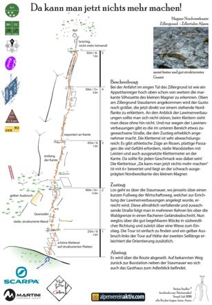Topo der Klettertour "Da kann man jetzt nichts mehr machen" in der Zillertaler Alpen (Zillergrund)