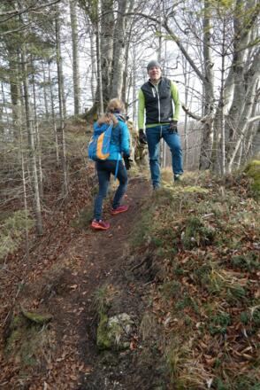 Zum Schluss wird der Westrücken etwas schmäler.