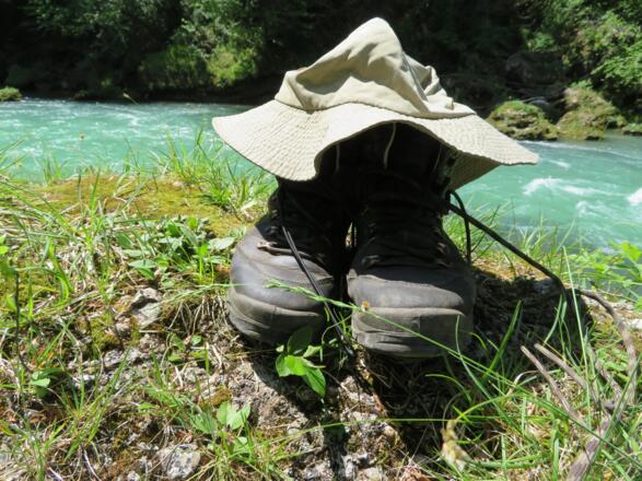 Rast in der Steyrschlucht bei Molln