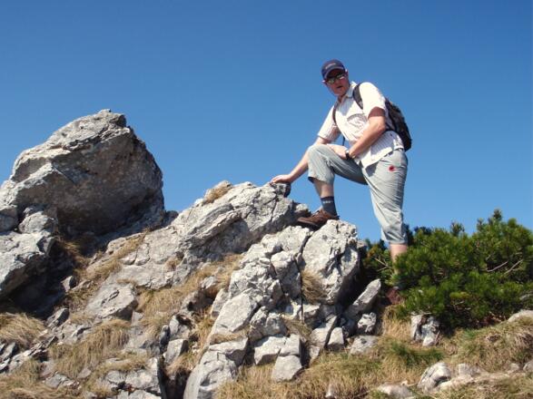 Ausstieg am Grat 1405m