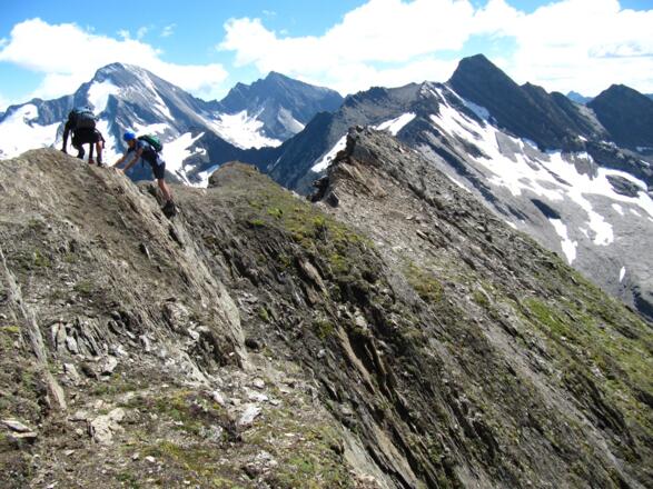 Querung Gipfelkamm (letzten 30m)