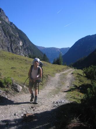 Auf dem Weg zur Steinseehütte