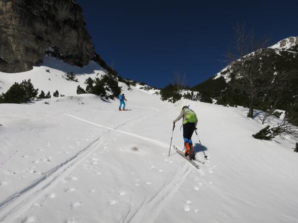 Nach ca. 1/2 Stunde Aufstieg ...