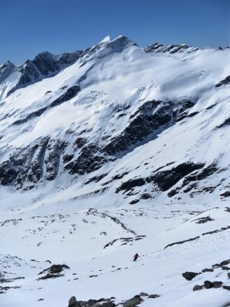 Abfahrt über das Maurerkees