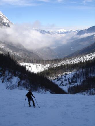 Beim Aufstieg im Tal.