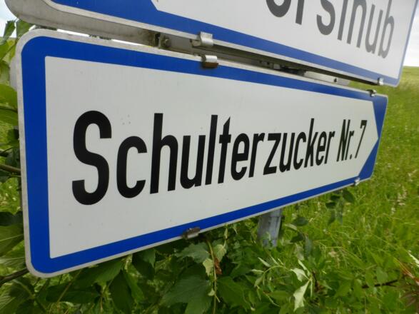 Auf dem Schulterzuckerberg
