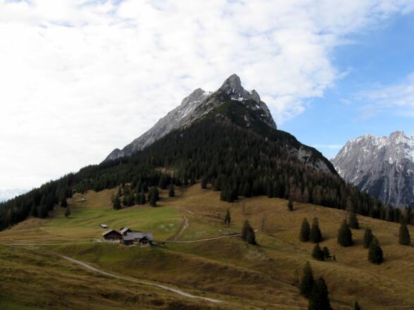 Walder Alm mit Hundskopf. So schön liegt diese kleine feine Alm.