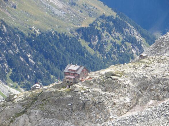 Bald wird der Blick frei zur Neuen Barmer Hütte