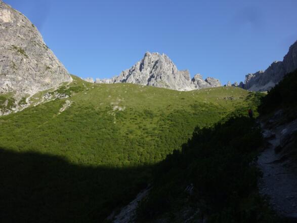 Die Steinkarspitze mit seinem markanten Pfeiler