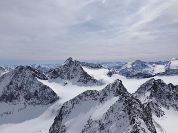 Blick vom Schrandele zur Ruderhofspitze