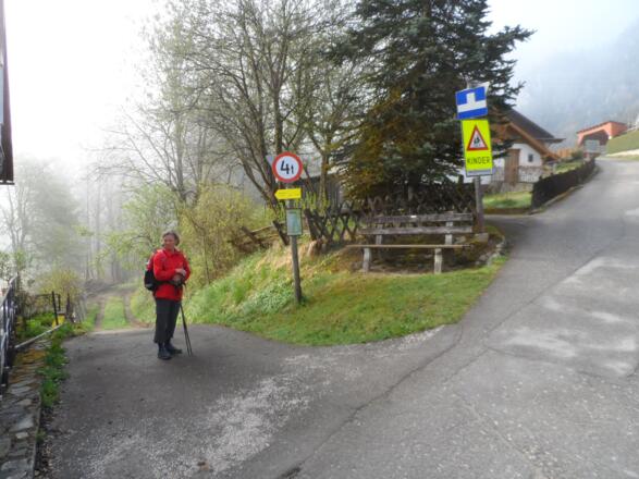 Beginn des Waldwegs zum Gleinkersee