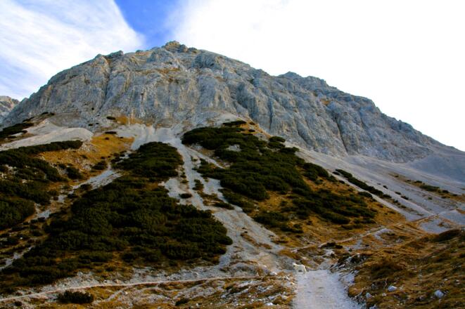 Wegabzweig zur kl. Stempeljochspitze