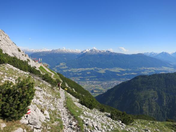 von der Bettelwirfhütte Weg zu, Lafatscherjoch
