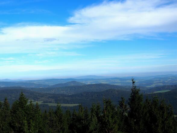 Blick nordwärts nach Tschechien