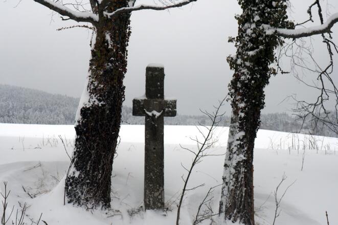 Granitkreuz um 915m in Sandl