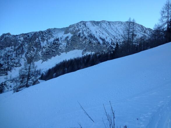 an der Laglalm rechts vorbei