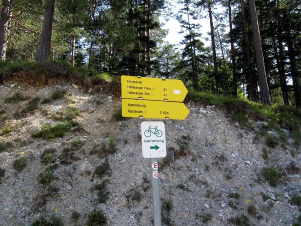 Sehr gute Beschilderung im gesamten Wegverlauf