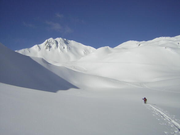 im Becken vor der Mölser Sonnenspitze