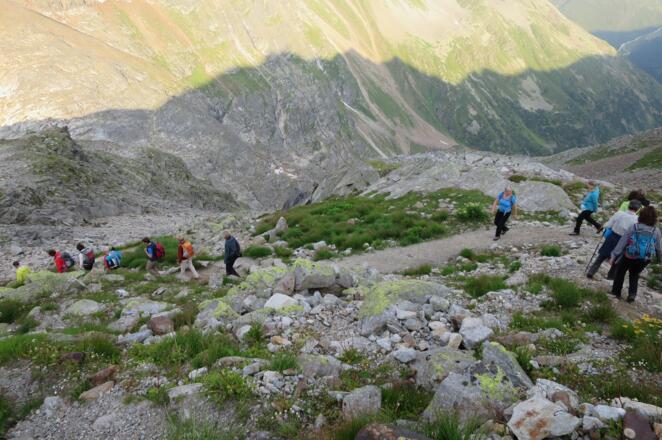 Kurz vor der Hütte.