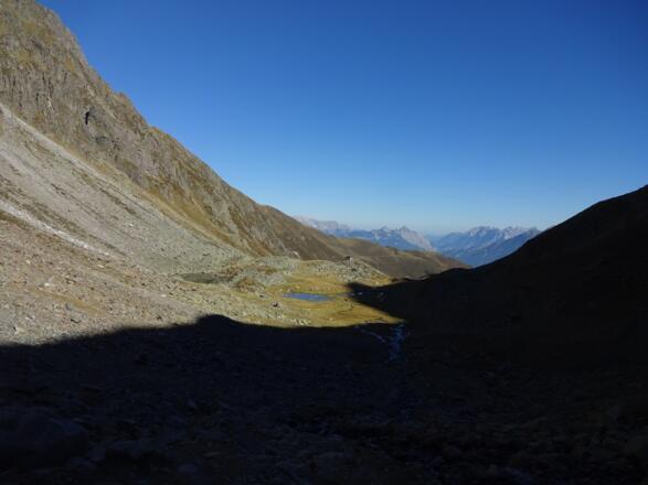 Blick zurück zum schönen Boden