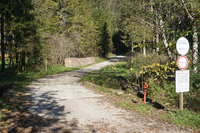 Start beim Parkplatz