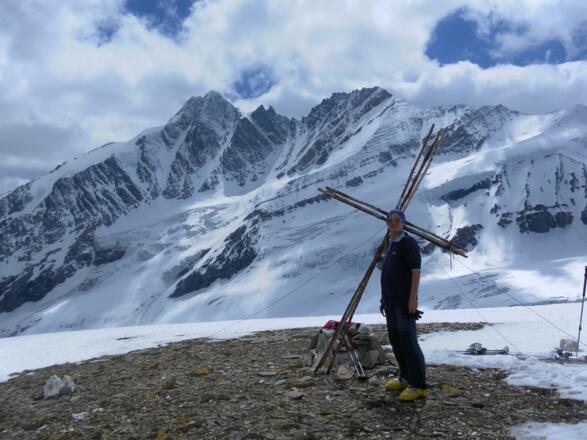 Mittlerer Burgstall vor Glockner Nordflanke