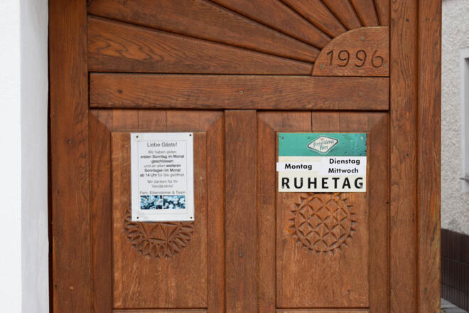 Öffnungszeiten Gasthaus Lehner