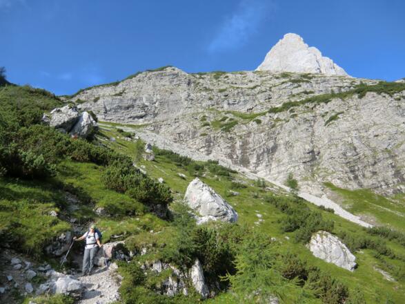 Ein letzter Blick auf die Lamsenspitze