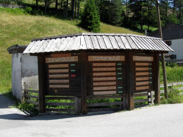 Start der Tour bei der "Zusammenkunft" der Karwendeltäler