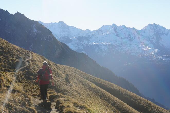 Vom steinernen Meer Richtung Freiburger Hütte