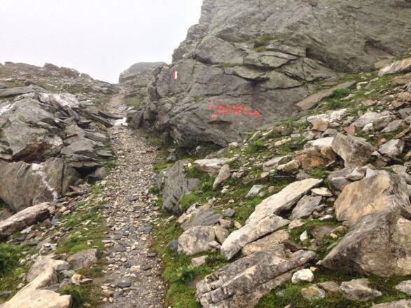 Abzweigung zum Langtaler Joch