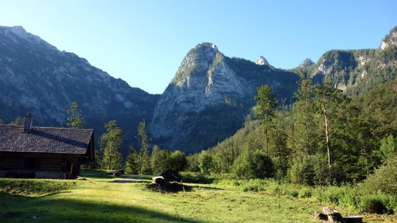 Stube Mittereckeralm mit Hochkogel