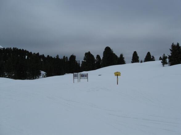 Die Obere Issalm - von hier an beginnt schönstes Schigelände