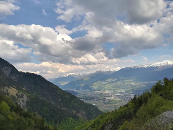 Blick auf Absam und Hall