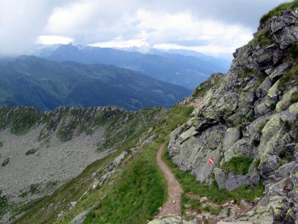 Wegverlauf am Rückweg. Immer wieder neue Perspektiven.