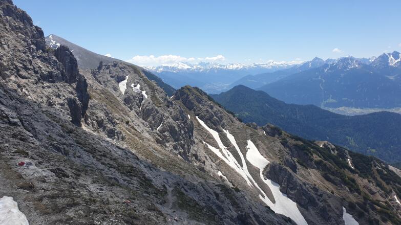 Rückblick von der Kuhljochscharte