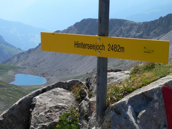 Hinterseejoch mit Blick auf Vordersee