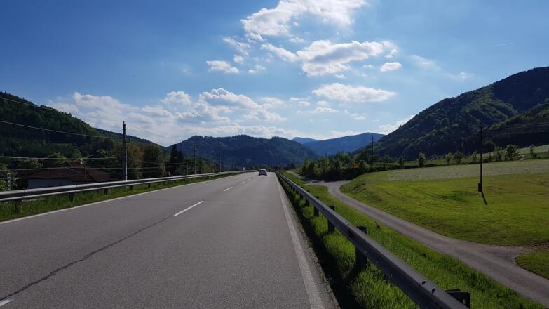 Ende letzter Anstieg in Oberland.