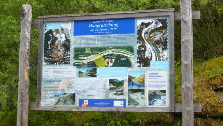 Hangrutschung, Drauradweg wird verlegt