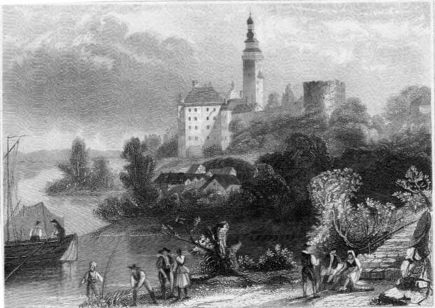 Schloss Wallsee - Stahlstich