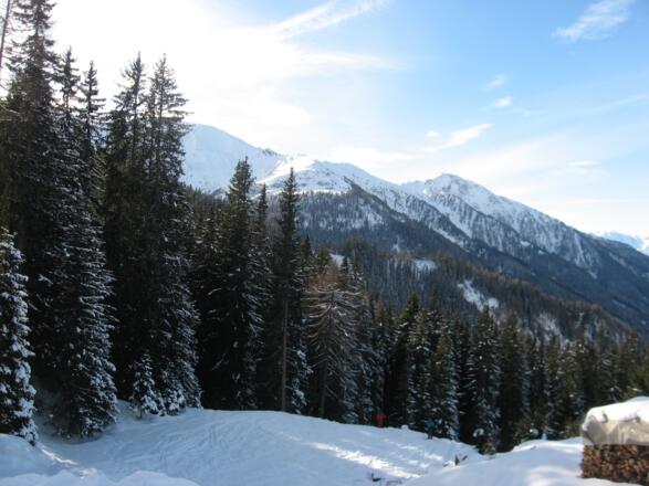 Blick Richtung Schafseitenspitze. (Bildmitte)