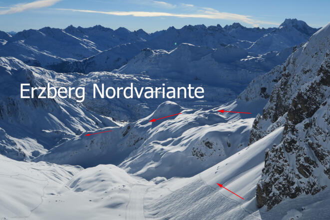 Erzberg Nordvariante Übersicht