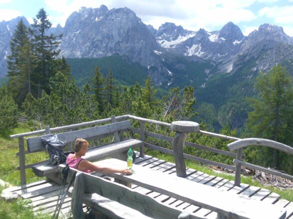 Rauchkofel mit Blick in den Laserzkessel