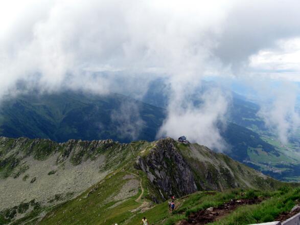 Blick zurück zur Hütte.